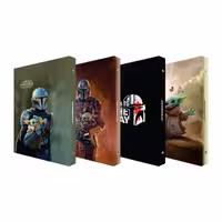 کلاسور 100 برگ پدیده نقش مدل مدل کالکشن فیلم  طرح بیبی یودا starwars بسته 4 عددی