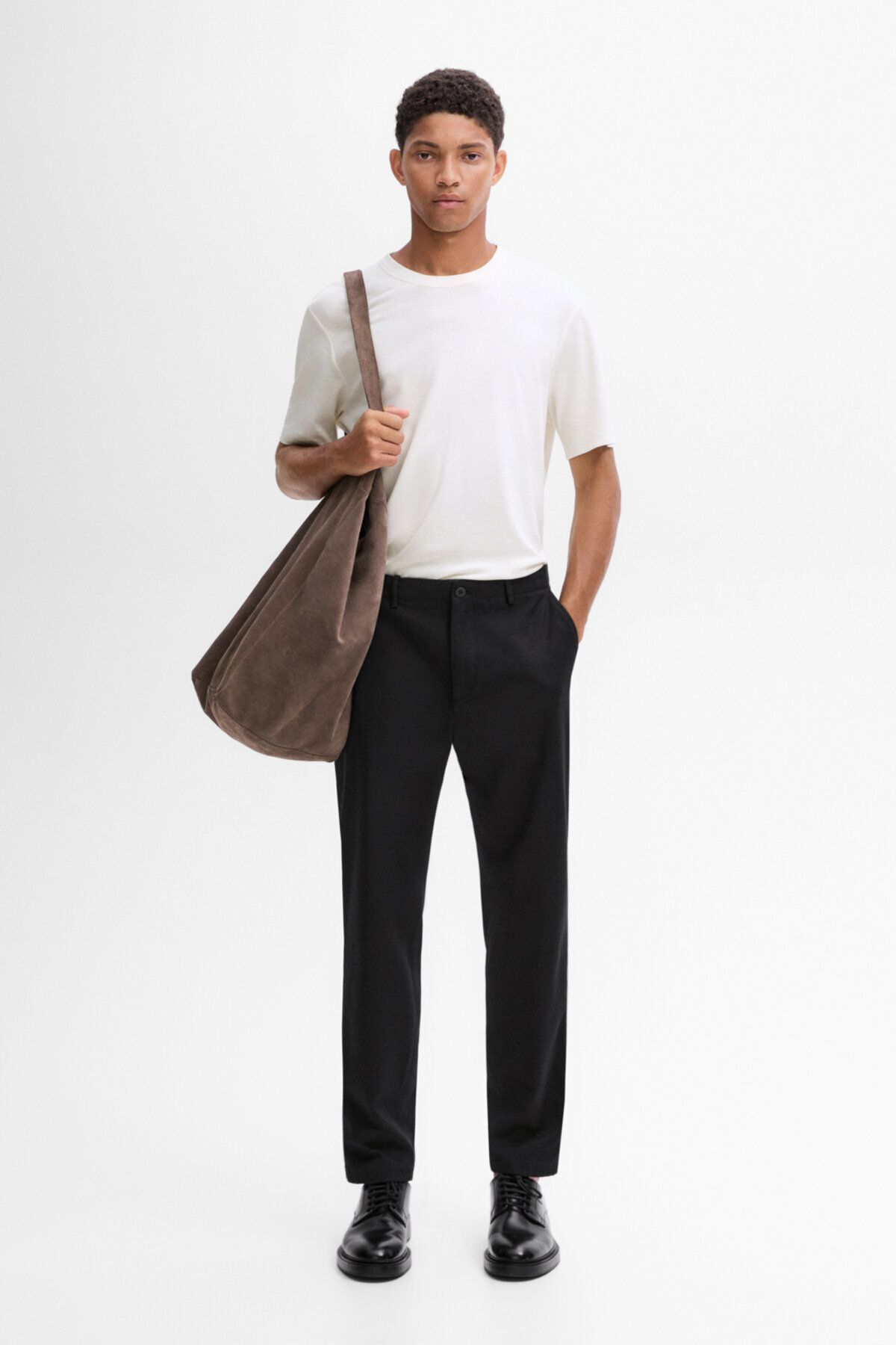 تی شرت مردانه آستین کوتاه پنبه Massimo Dutti