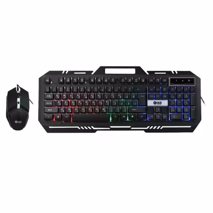 کیبورد و ماوس گیمینگ بک لایت اسکار گلد مدل KB-9001