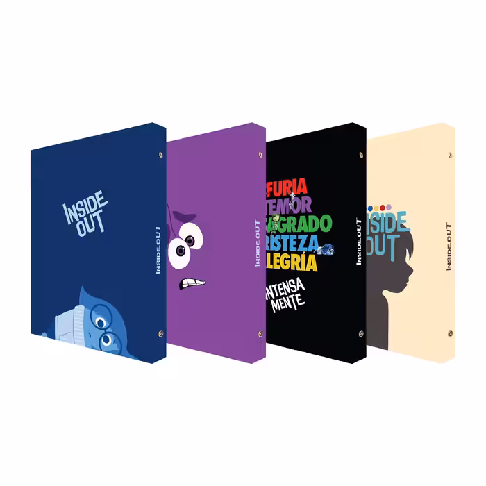 کلاسور 26 حلقه 100 برگ پديده نقش طرح Inside Out