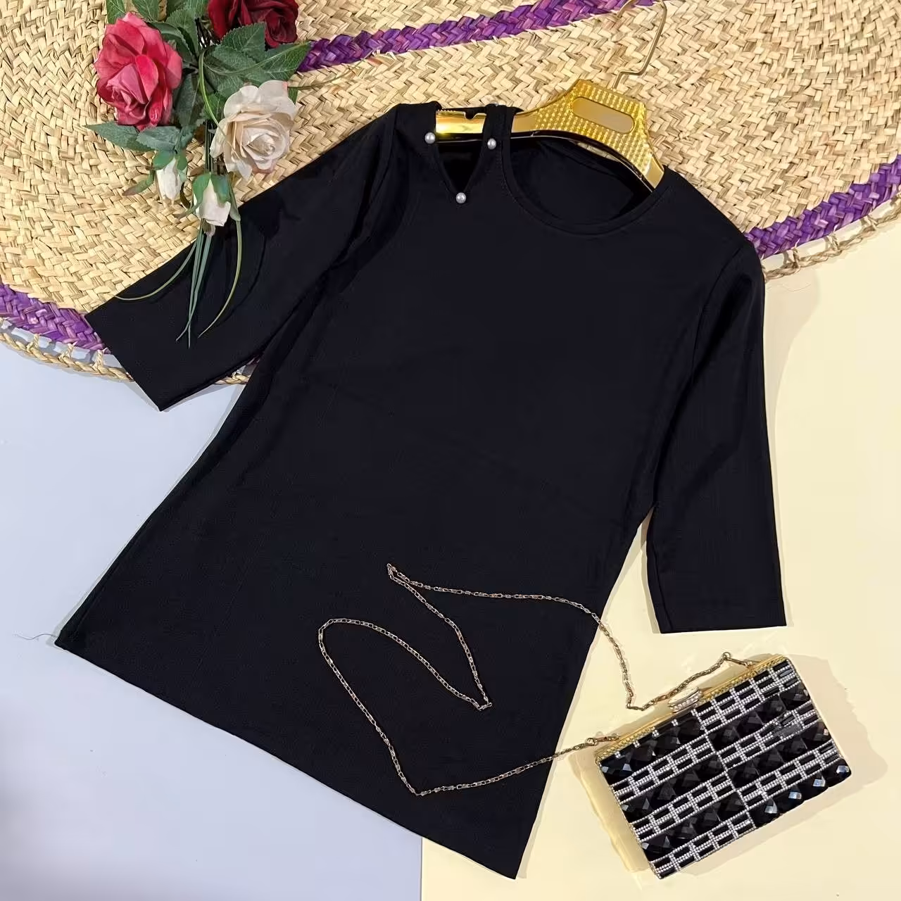 شومیز سرشونه اشکی  شومیز مجلسی مشکی شومیز شیک 