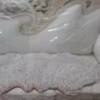 خز شال مبل کرم نسکافه ای