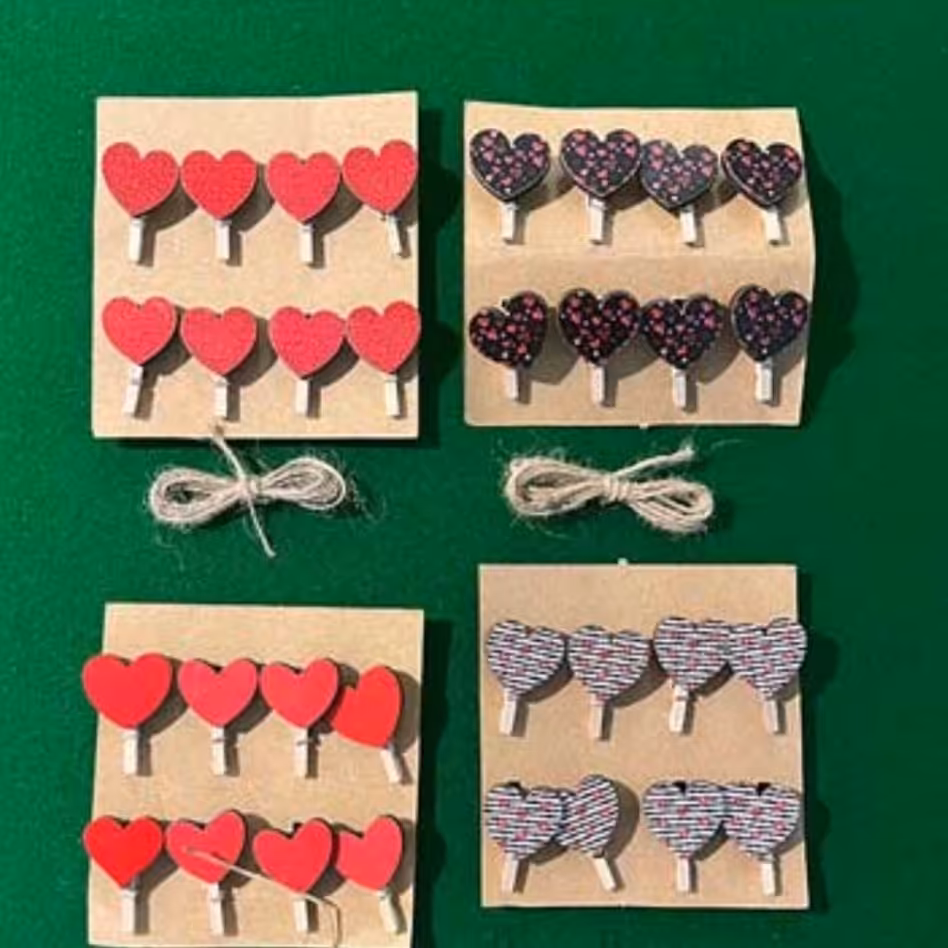 گیره عکس قلب (طرح رندومی)