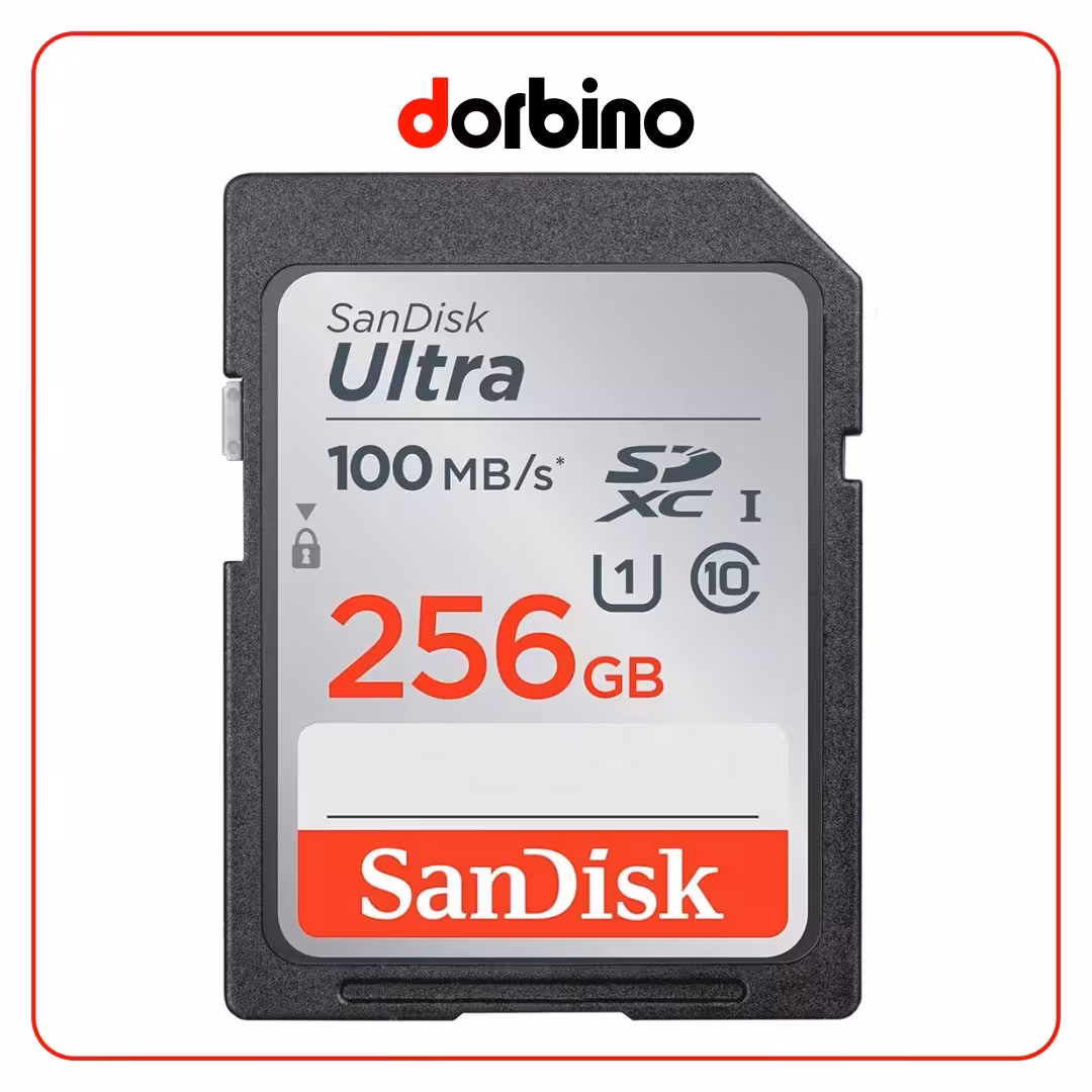 کارت حافظه SanDisk 256GB Ultra SDHC UHS-I 100MB/s Memory Card - فروشگاه دوربین دوربینو