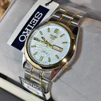 ساعت سیکو 5  دو تقویم روز شمار و ایام هفته لاتین و فارسی SEIKO 7S36-30X1-3040