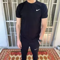 تیشرت و شلوار ست تمام مشکی نایک