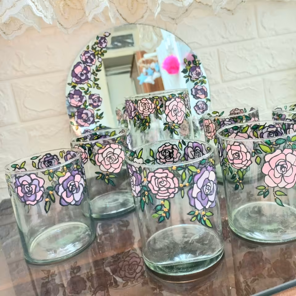 ست هفت سین شیشه ای ویترای