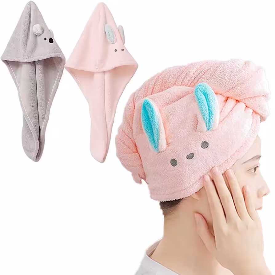 کلاه حمام مدل میکرو فایبر حوله ای