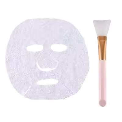 قرص ماسک ورقه ای صورت کد 001 بسته 10 عددی به همراه قلم ماسک مدل badonya2