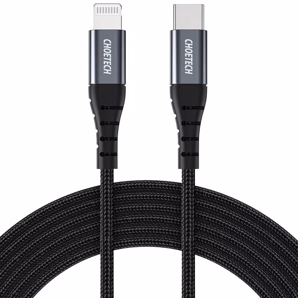 کابل CHOETECH چویتِک تبدیل USB-C به Lightning طول 3 متری MFI Certified مدل IP0042 - Hiapple.ir