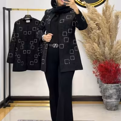 مانتو مجلسی کرپ مازراتی مدل مجلسی