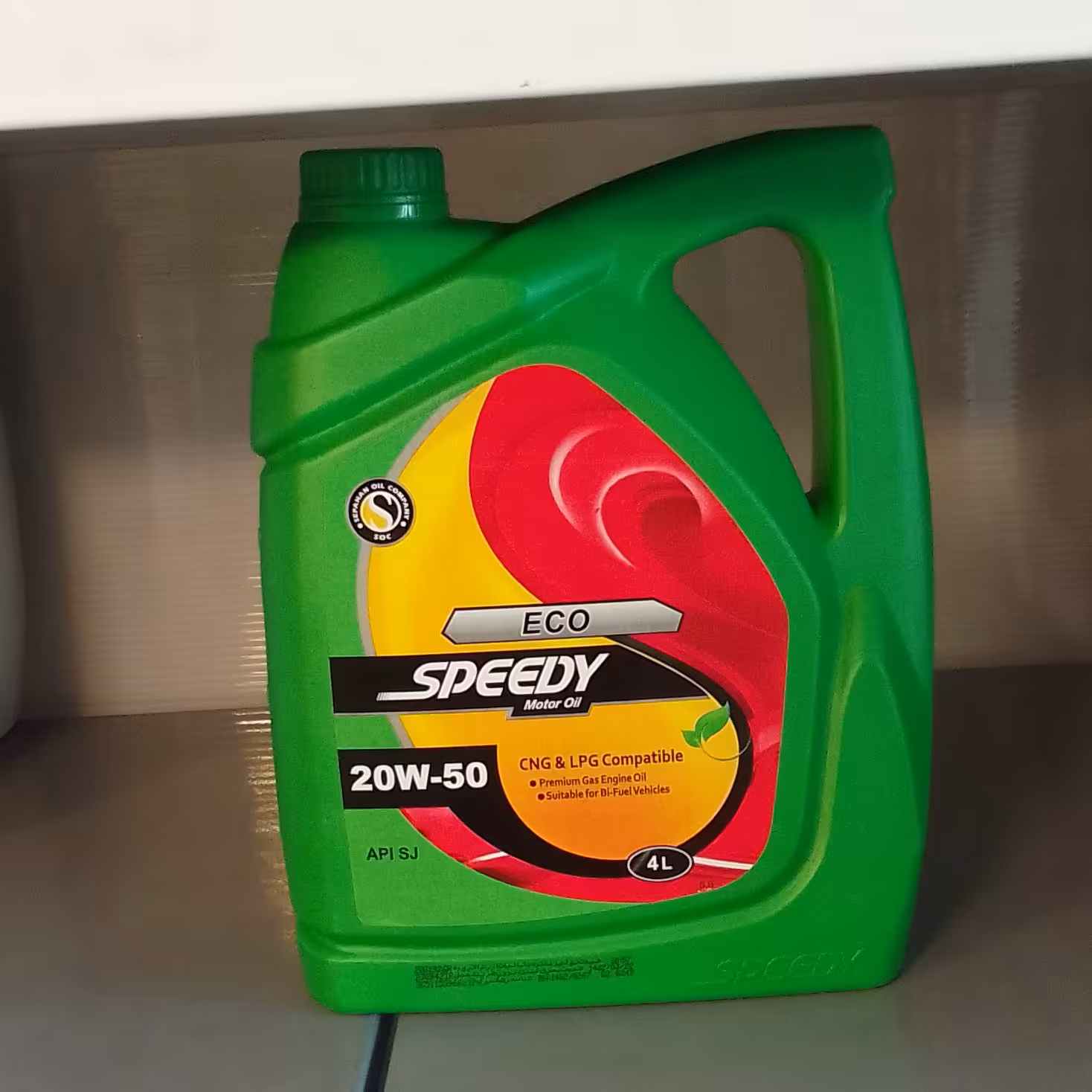 روغن موتور سپاهان اسپیدی اکو 4لیتری SJ 20w50 دوگانه