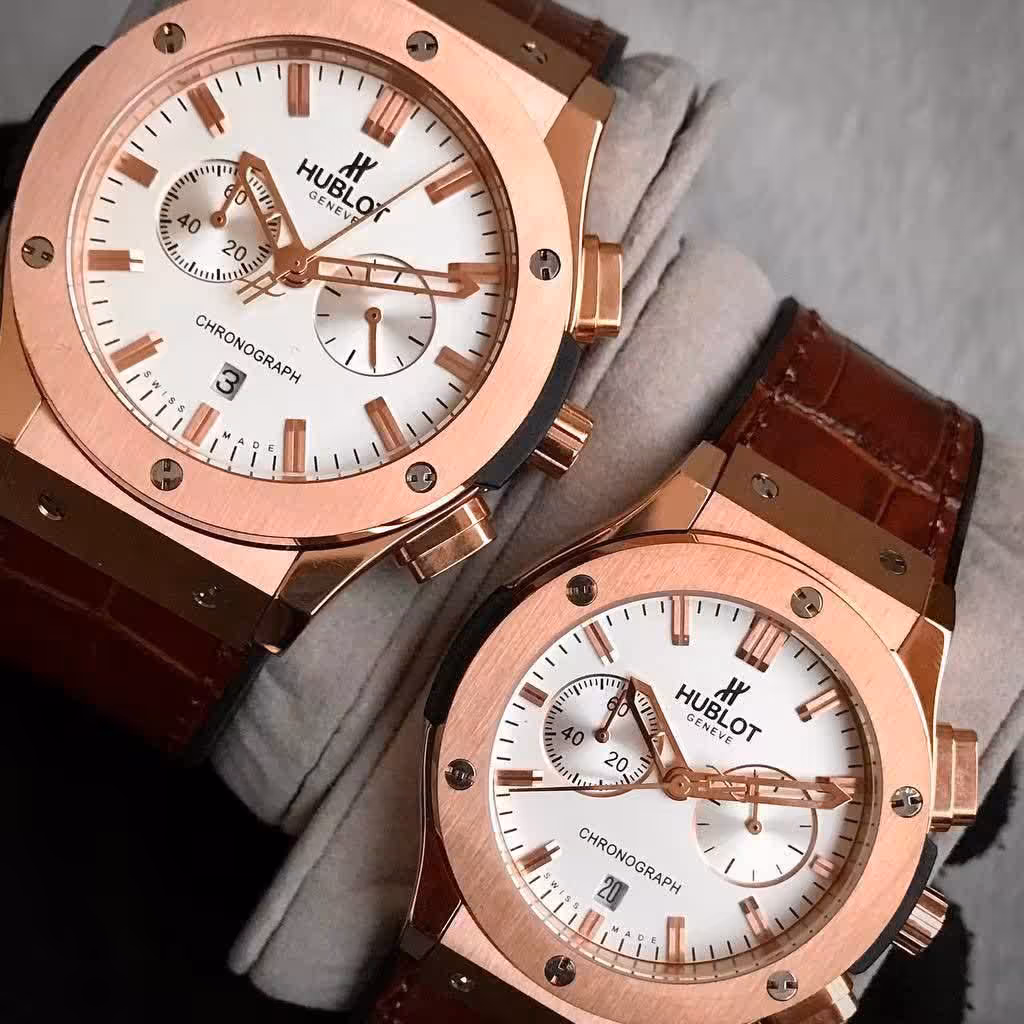 ساعتمچی ست مردانه و زنانه هابلوت رنگ قاب رزگلد HUBLOT