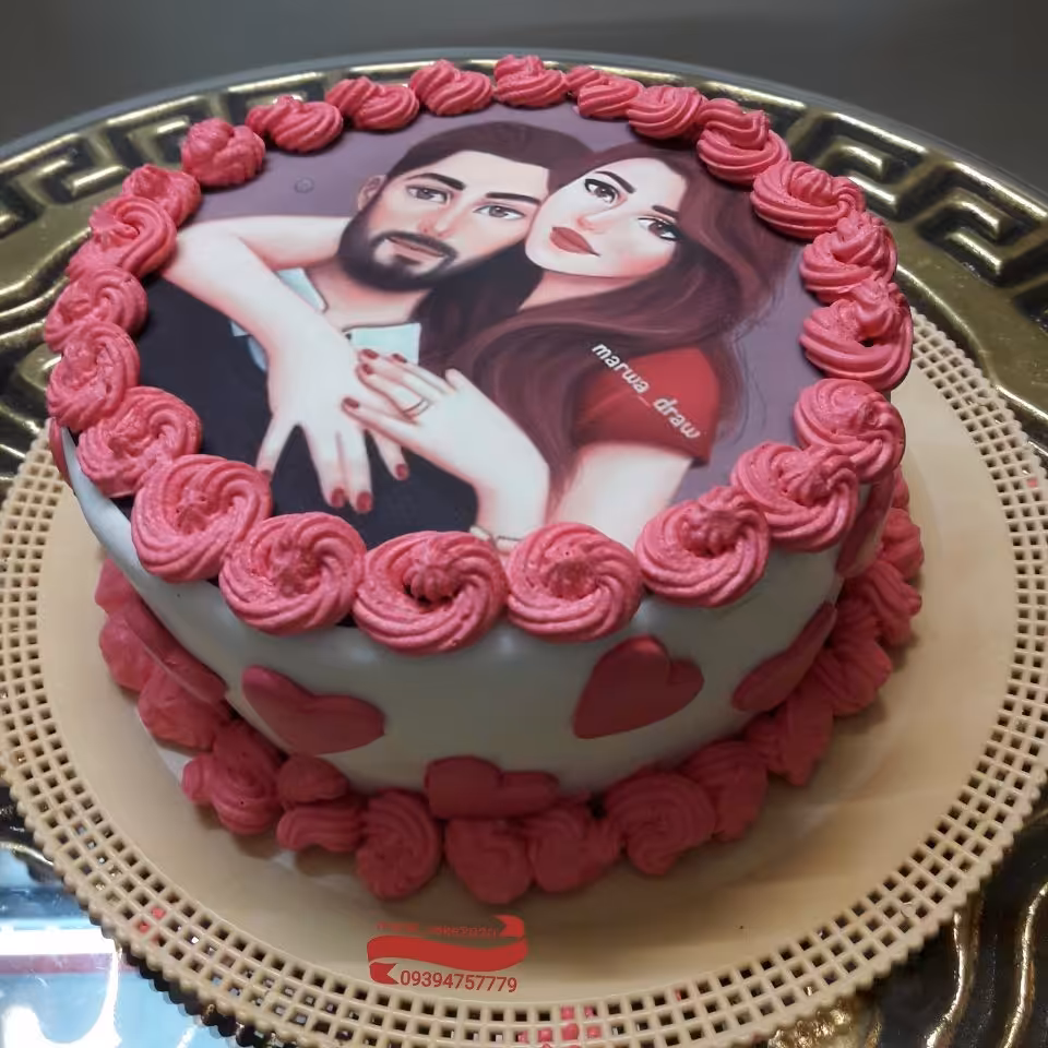 کیک عاشقانه(خانگی)