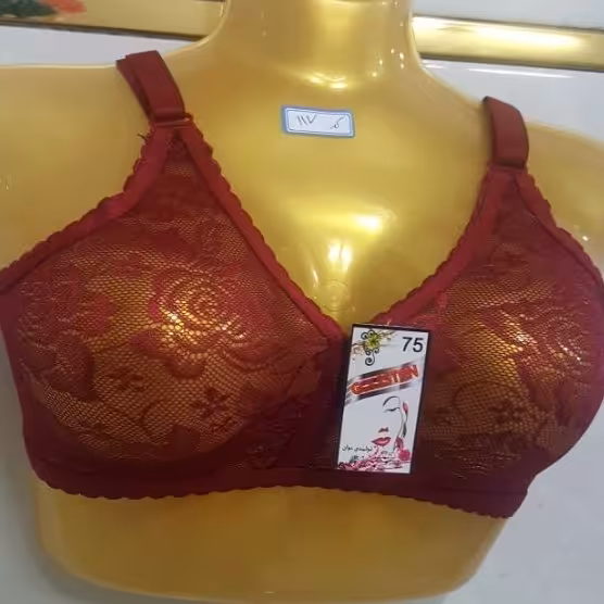 سوتین توری طرح دار سایز  60/65/70