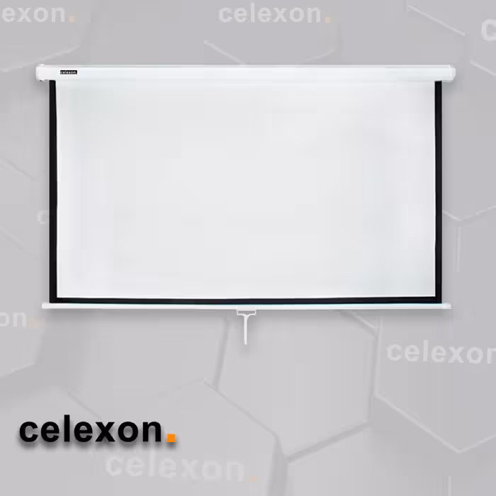 پرده نمایش سفید دستی سلکسون مدل CS250M
