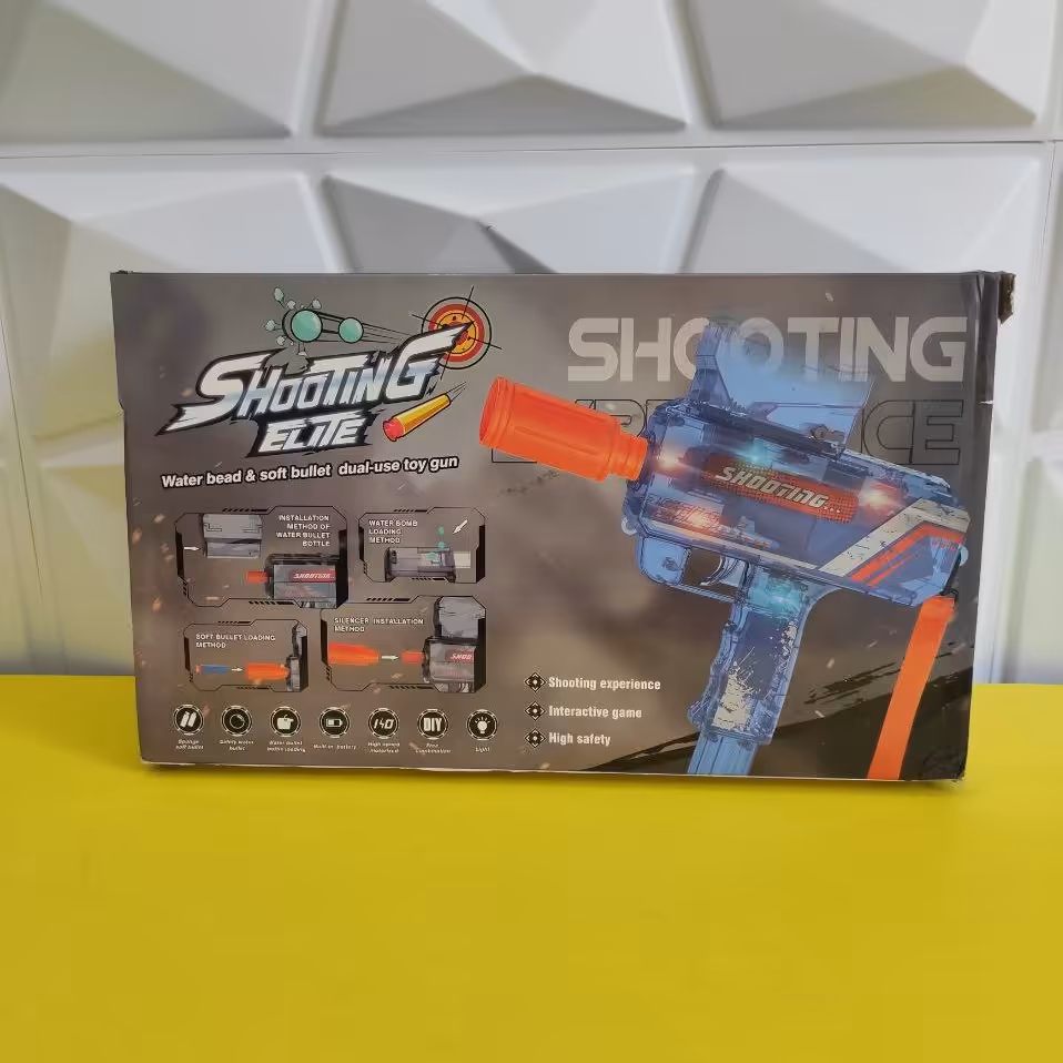 تفنگ الکتریکی دو موده تیر ژله ای و تیر فومی مدل Shoting Elite