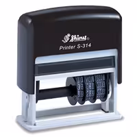 خرید دستگاه مهر شاینی تاریخ دار مدل S-314 سایز 10 × 25