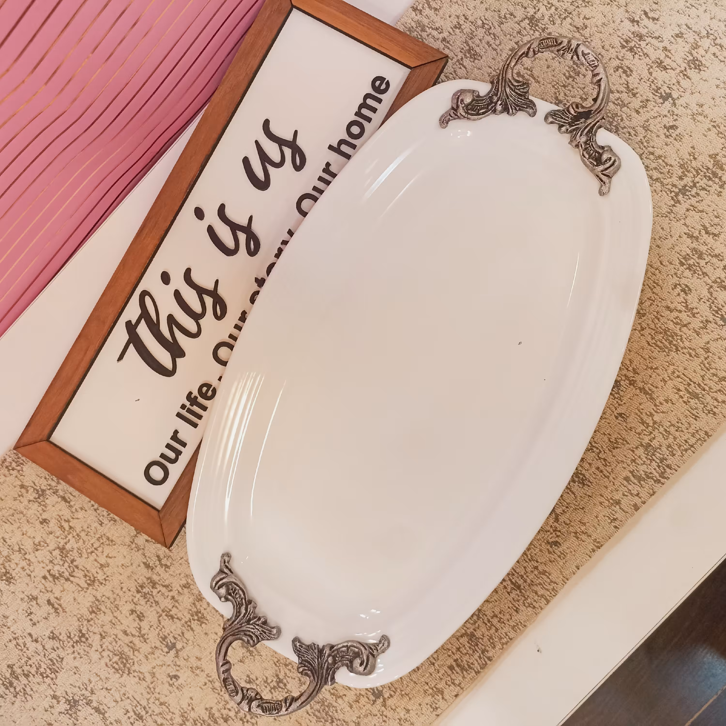 دیس سرامیکی دسته پیوتر