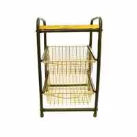 جا سیب زمینی و پیاز دو طبقه مشکی طلایی 