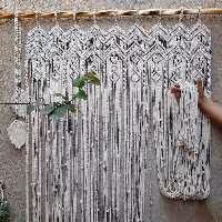 پرده مکرومه زهرا 