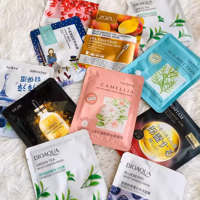 انواع ماسک ورقه ای
روشن کننده-تغذیه کننده پوست-حذف آکنه
ترمیم پوست