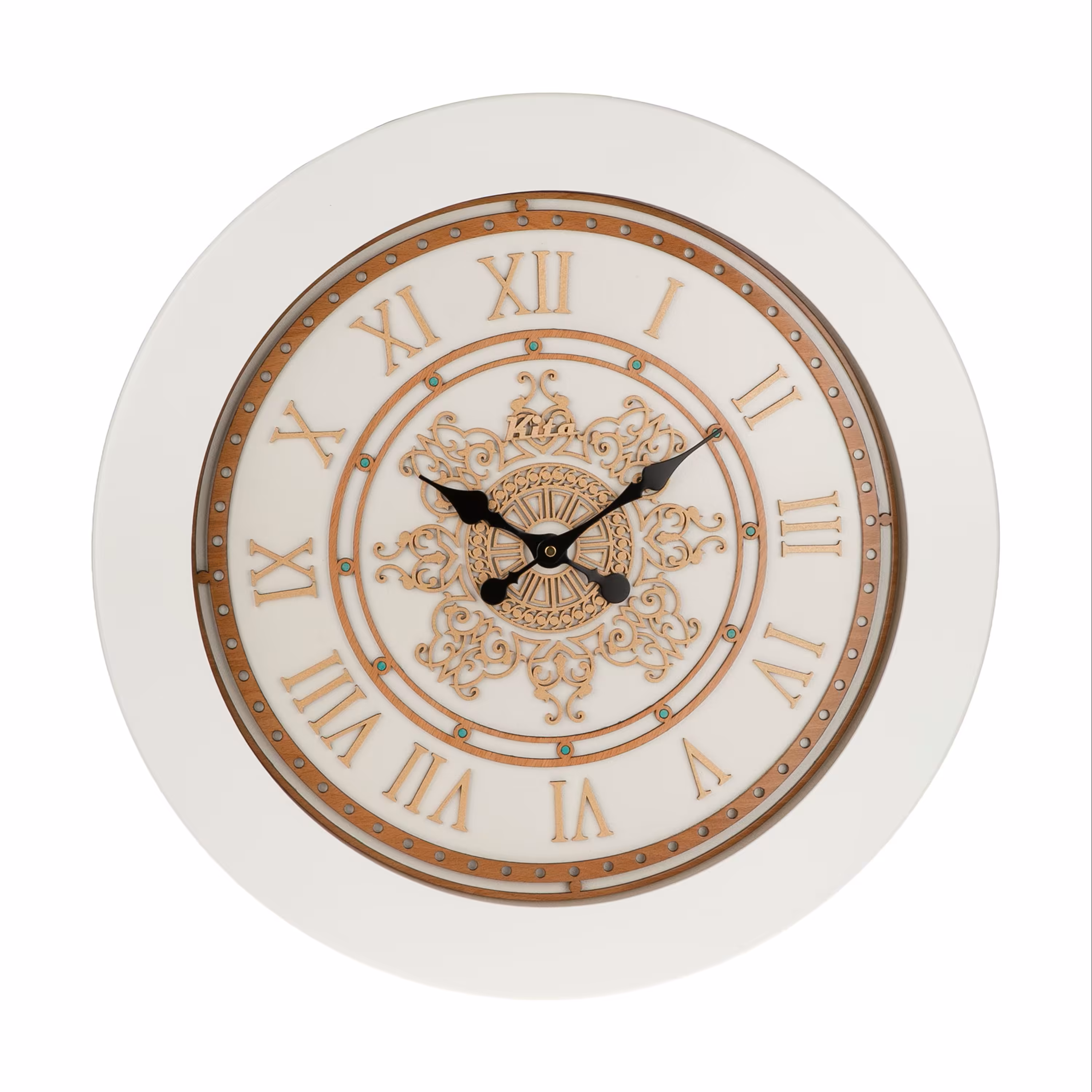 ساعت دیواری چوبی کیتا مدل رویال کد CKS 645-W60 - (قطر 60 cm)