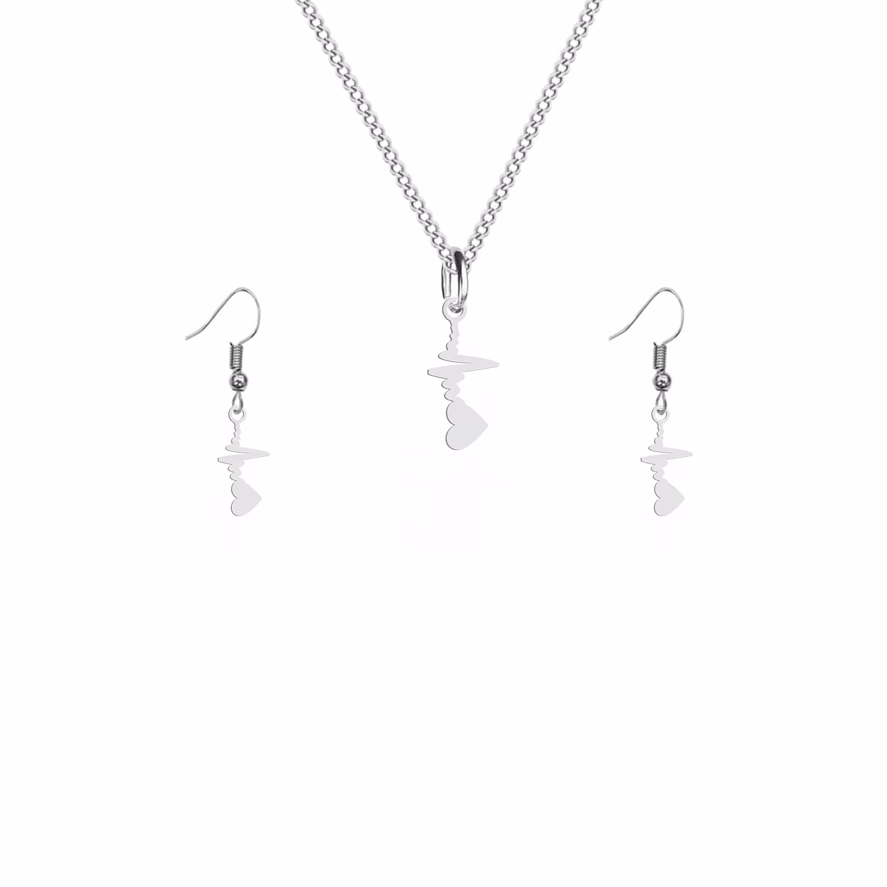 نیم ست هایکا گالری طرح قلب و ضربان قلب کد ha99