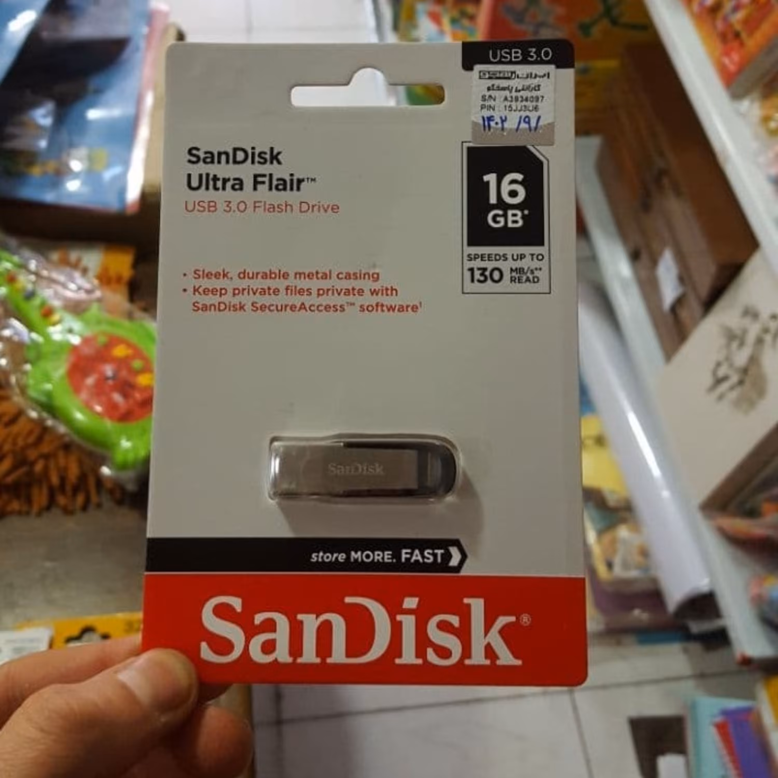 فلش مموری 16 گیگ سن دیسک اصل مالزی