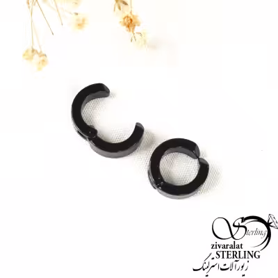 گوشواره استیل فیک طرح حلقه کد 8723