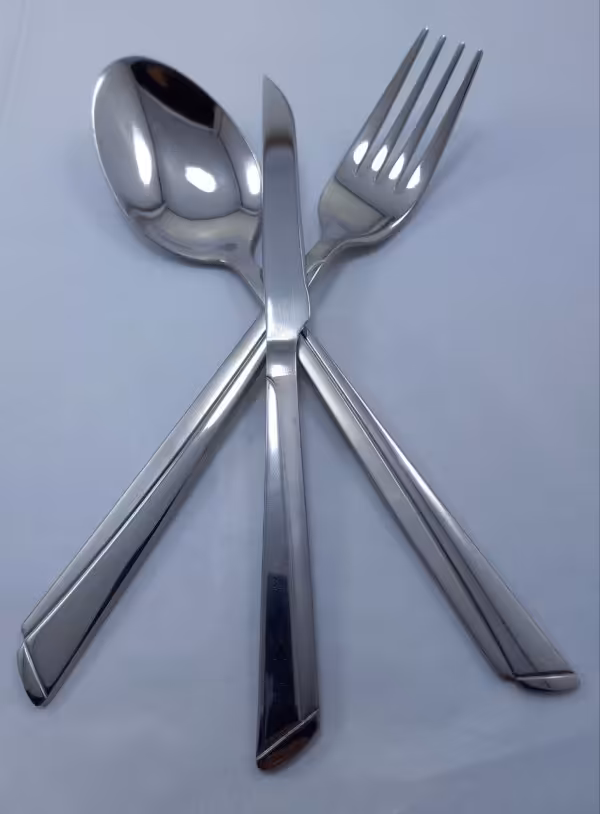 سرویس قاشق و چنگال 24 نفره یونیک مدل ناخنی مات