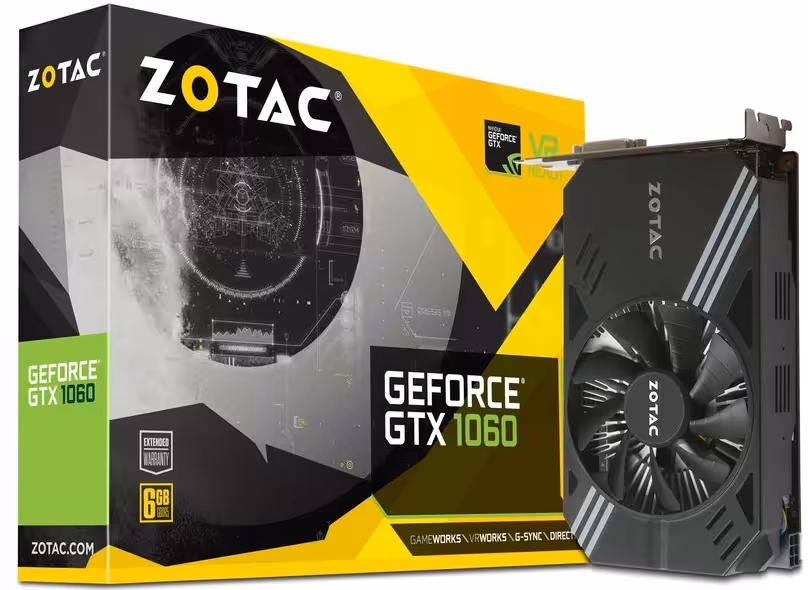کارت گرافیک زوتاک مدل جی تی ایکس 1060 مینی با حافظه 6 گیگابایت