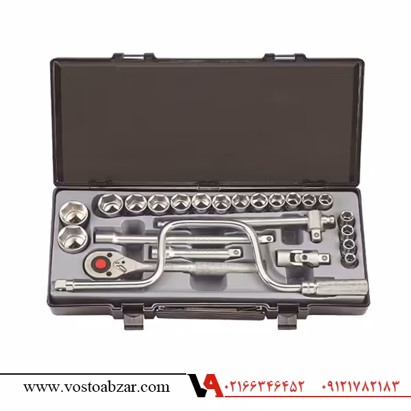 جعبه بکس 1/2 اینچ درایو 24 پارچه FORCE مدل 9-4245