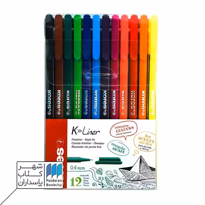 روان نویس نوک نمدی 12 عددی 28112