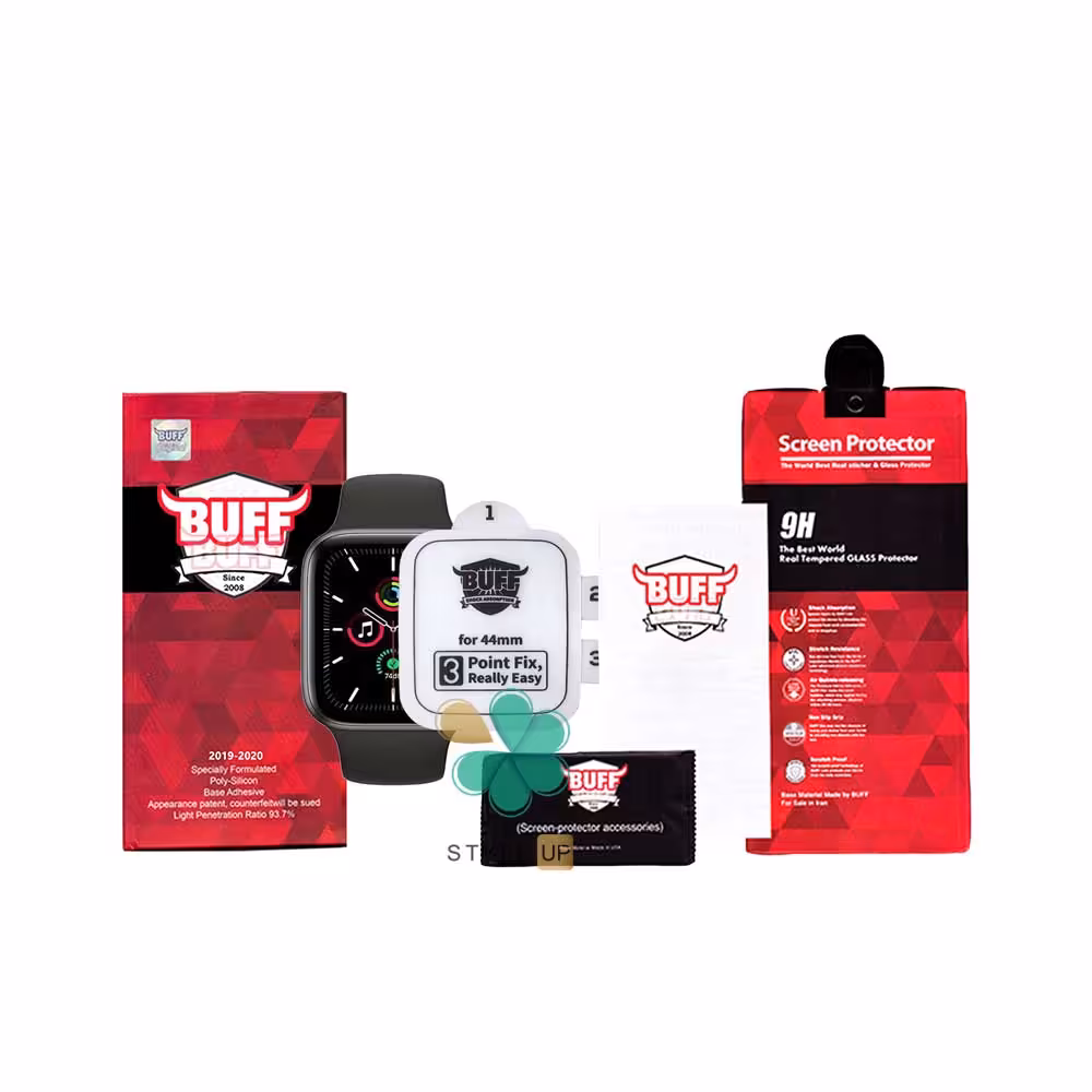 محافظ صفحه نمایش برند Buff ساعت اپل Apple Watch 44mm مدل Silicone-Pro