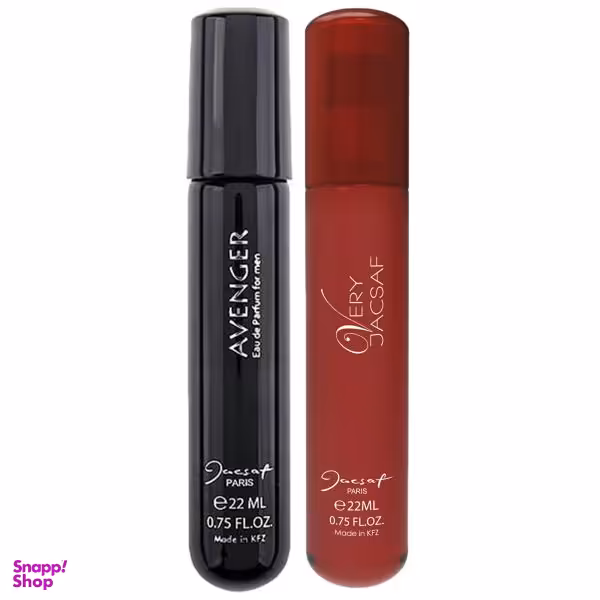 عطر جیبی مردانه ژک ساف مدل Avenger حجم 22 میلی لیتر + عطر جیبی مردانه مدل Very حجم 22 میلی لیتر