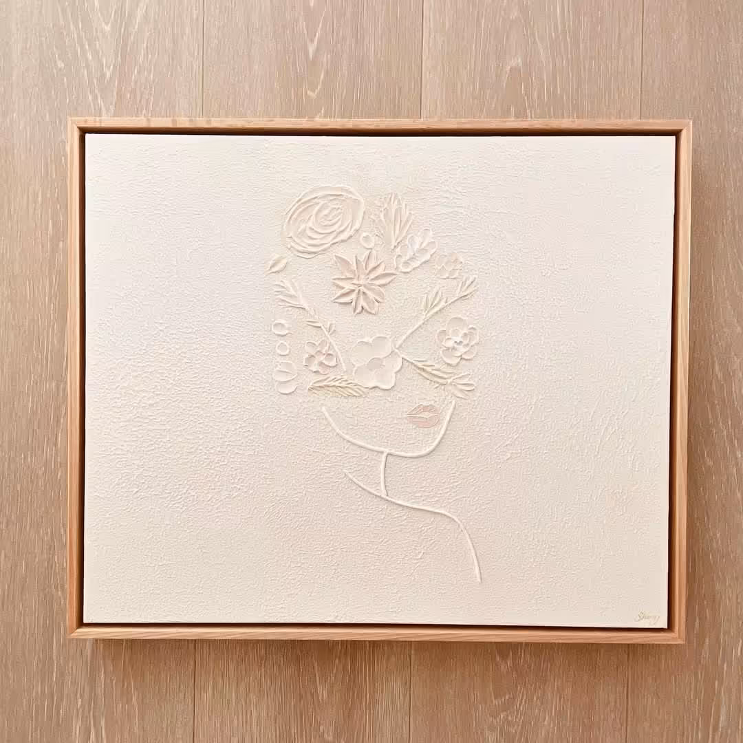 تابلو مینیمال کار شده روی بوم