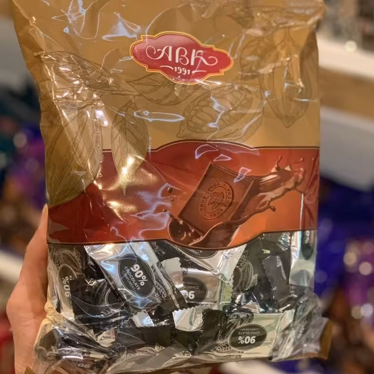 کاکائو تلخ90،80،70 درصد روسی(ABK) کاکائو طبیعی مخصوص افرادی که کاکائو تلخ رو بخاطر سلامتیشون میخورن نه برای تلخ بودنش