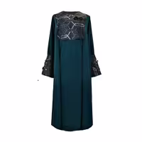 مانتو زنانه مدل عبایی جواهردوزی مدل زمرد طرح اختصاصی رژینا