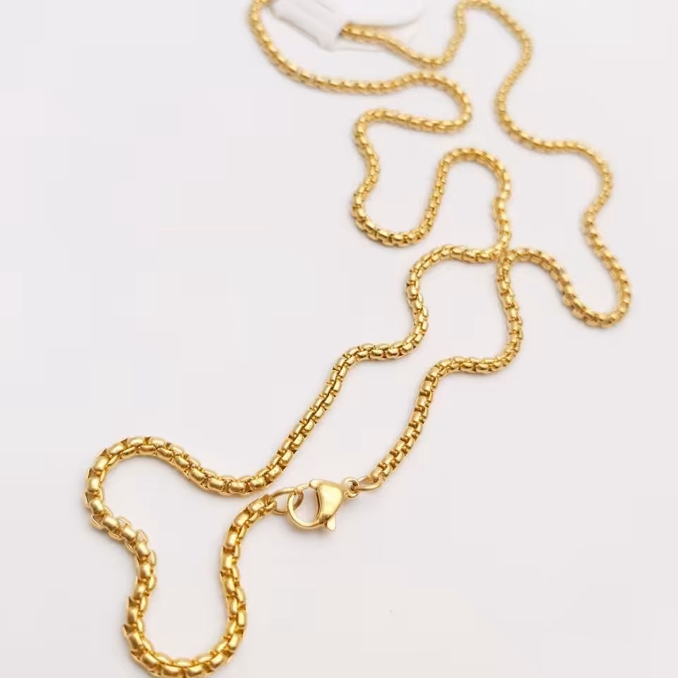 زنجیر ویتالی طلایی 60سانتی استیل