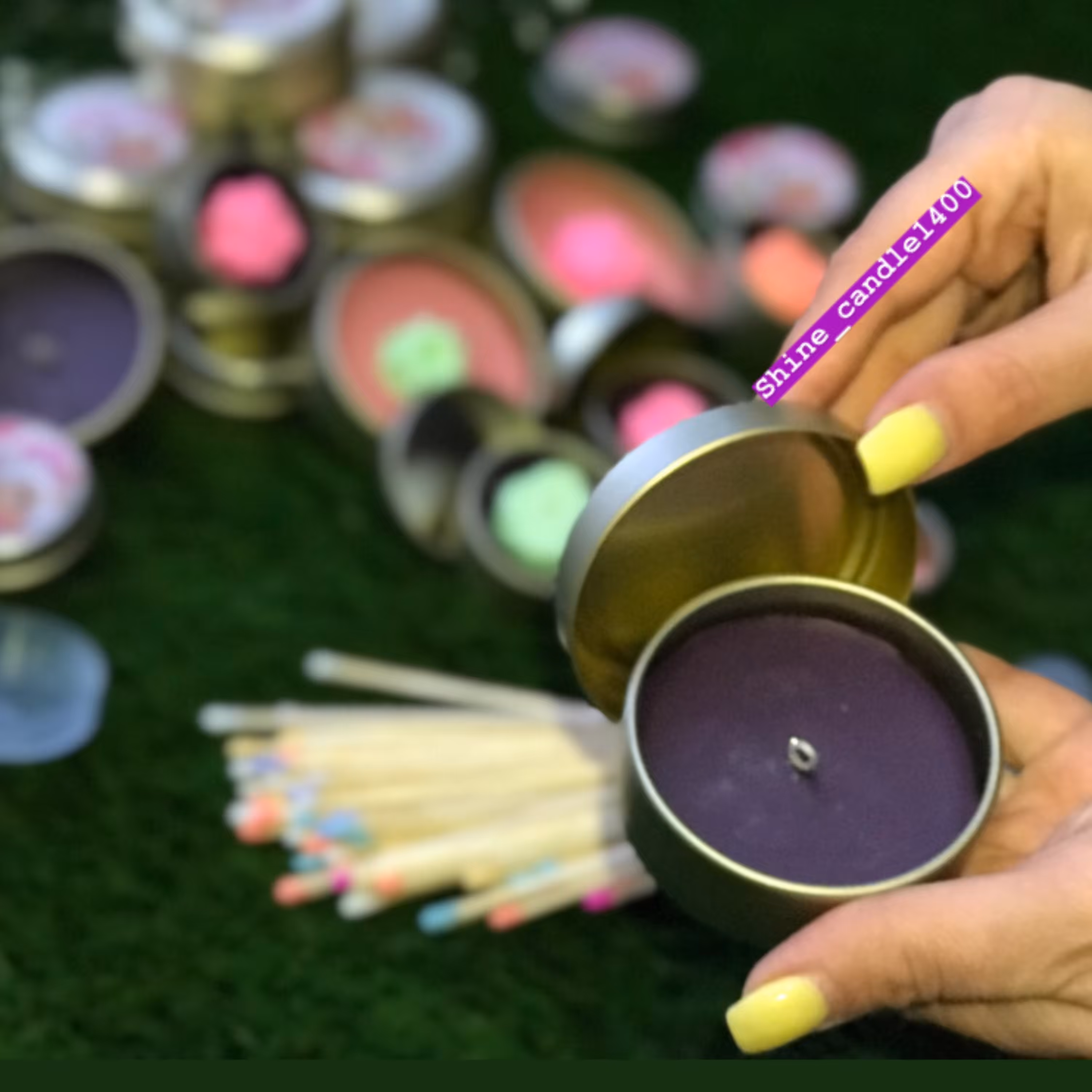 شمع قوطی فلزی