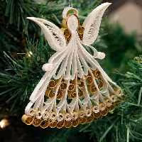 آویز فرشته ملیله کاغذی برای تزیین