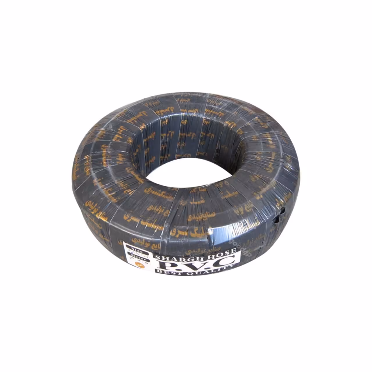 شیلنگ ( شلنگ ) گاز مخصوص آبگرم کن - بوتانی نمره 2 سایز 1/2 دو لایه نخدار صنعتی طرح یاسا نخدار مشکی شرق