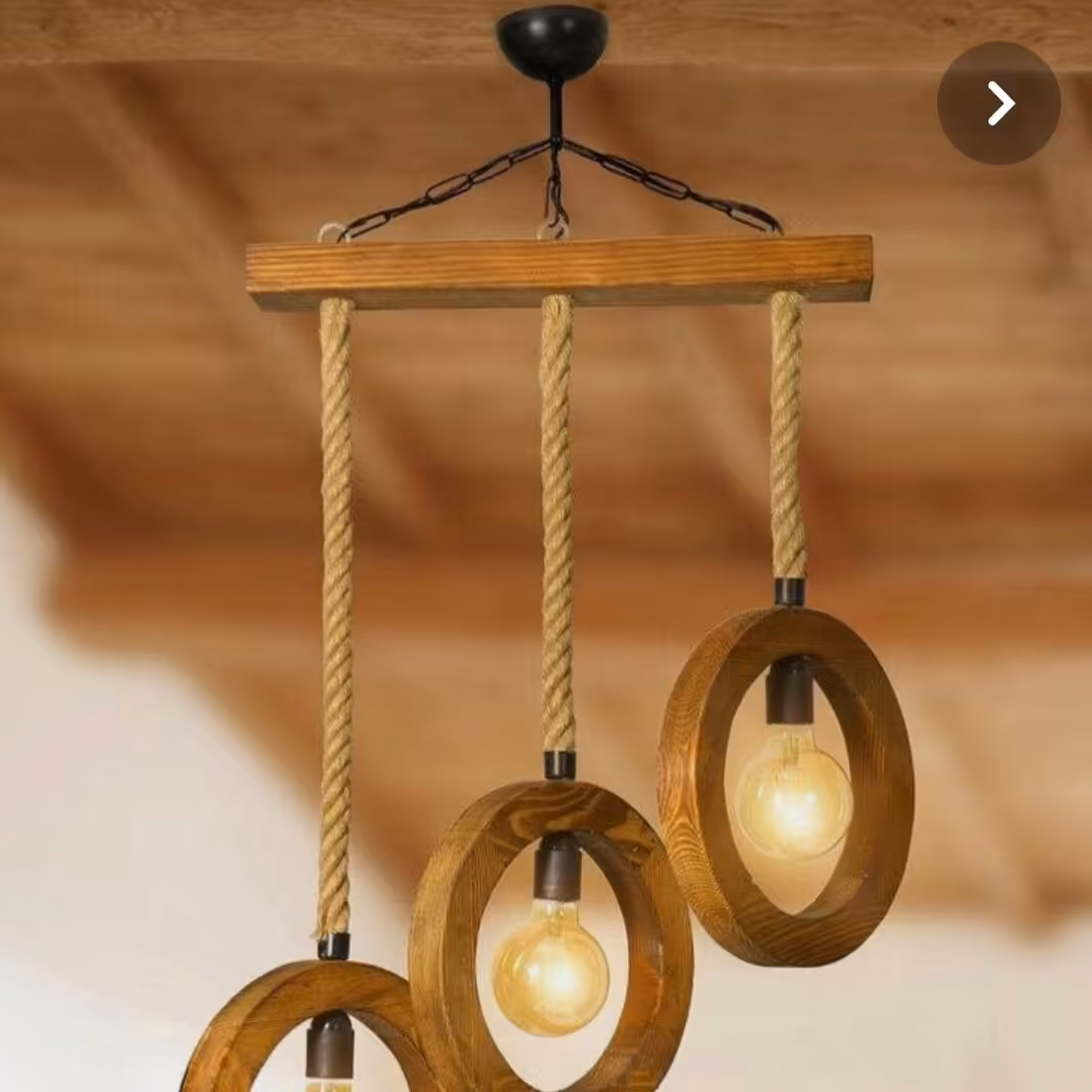 لوستر چوبی فلزی ارسال با بابری به سراسر کشور