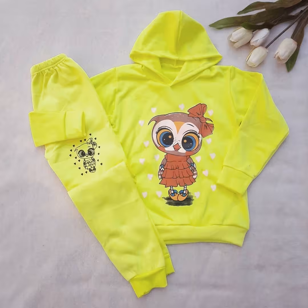 هودی شلوار دخترانه سایز 55 و 60