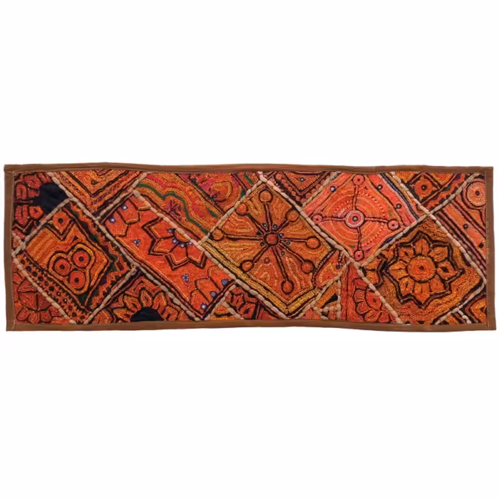 رومیزی سوزن دوزی گلابتون مستطیل باریک کد ZARIRAN8