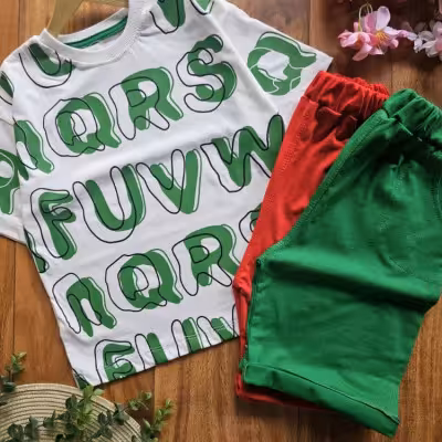 تیشرت وشلوارک اسپرت حروف انگلیسی