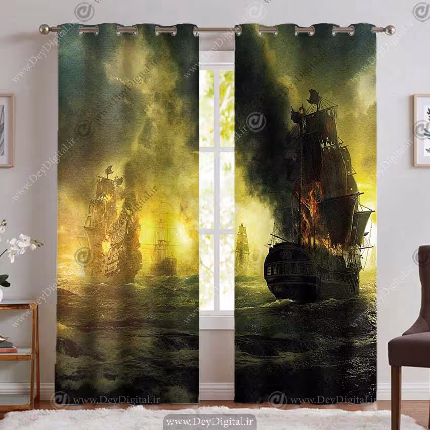 پرده پانچی طرح دزدان دریایی کارائیب PK-5366