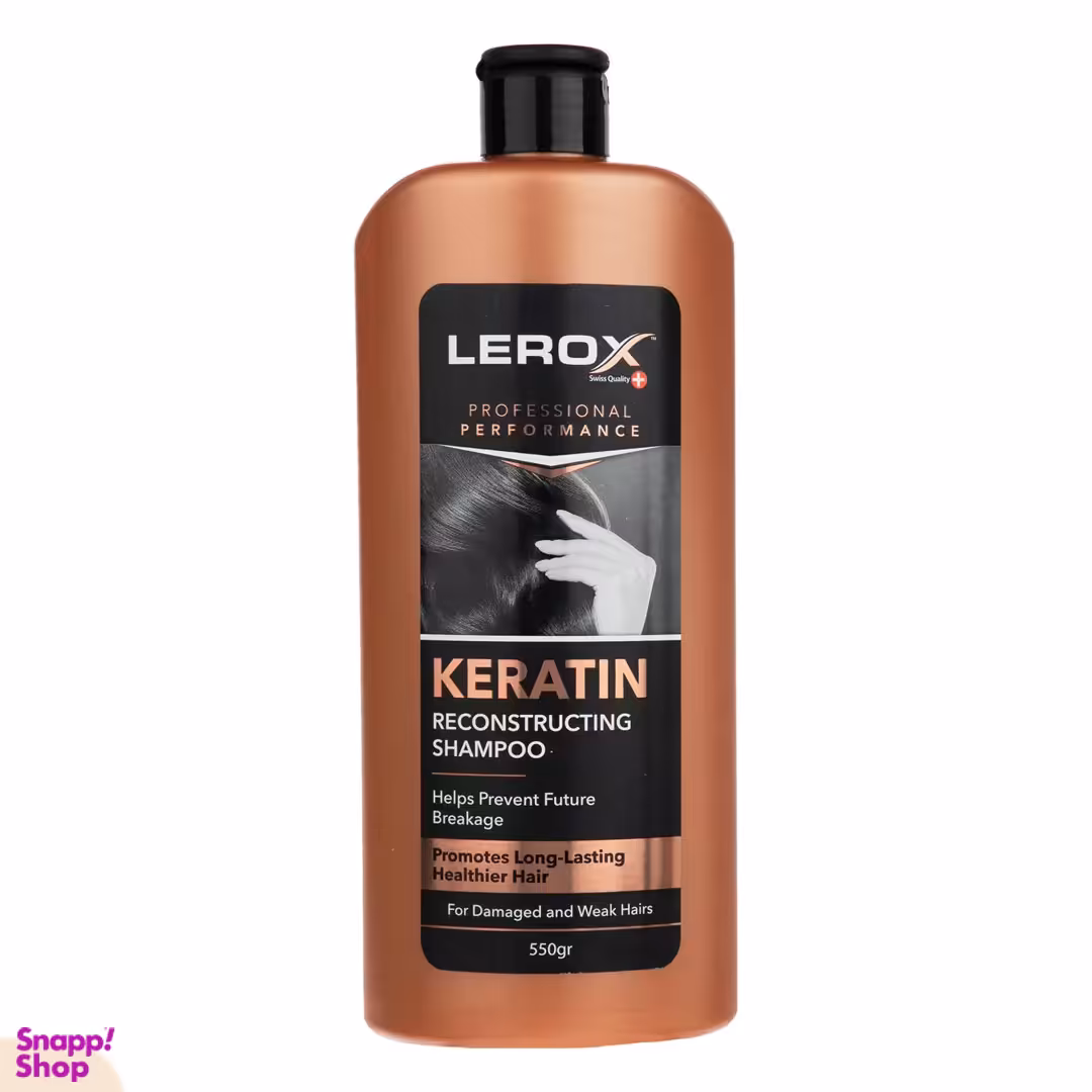 شامپو کراتینه موی لروکس مدل 550 گرم