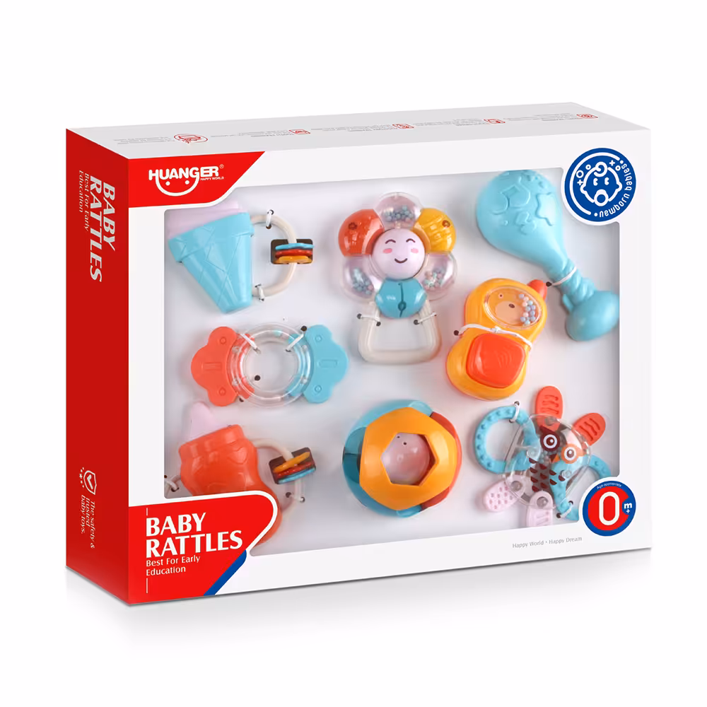 ست جغجغه دندانگیر 8 عددی هانگر HUANGER